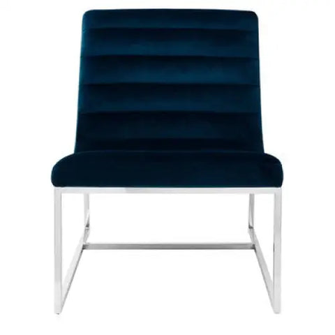 Vogue Midnight Velvet Lounge Chair - Arm Chair