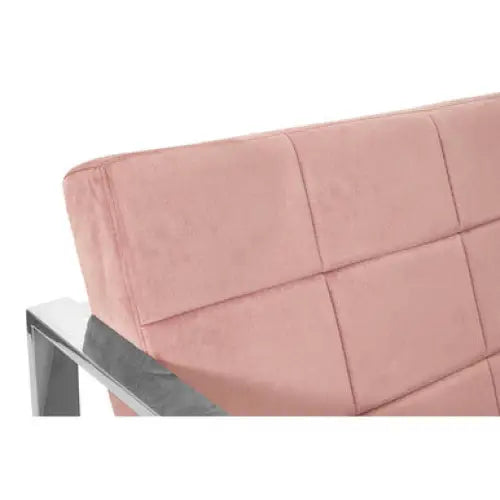 Vogue Pink Velvet Lounge Chair - Arm Chair
