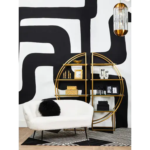 Vogue Right Half Moon Shelf Unit - shelf unit