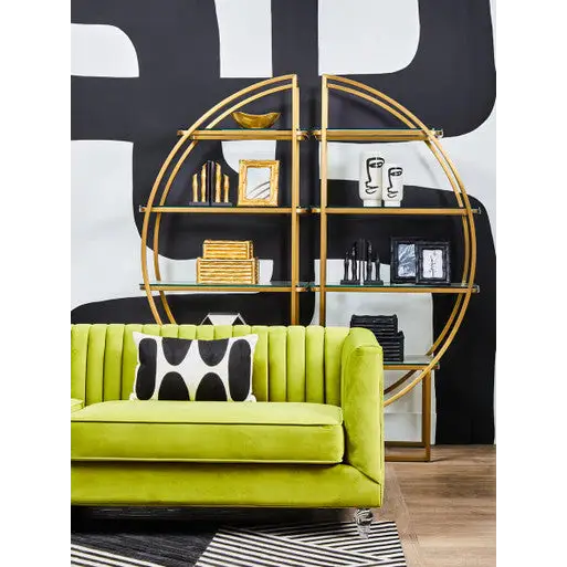 Vogue Right Half Moon Shelf Unit - shelf unit