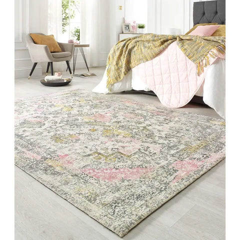 Vogue Vintage Pink Rug - Rugs