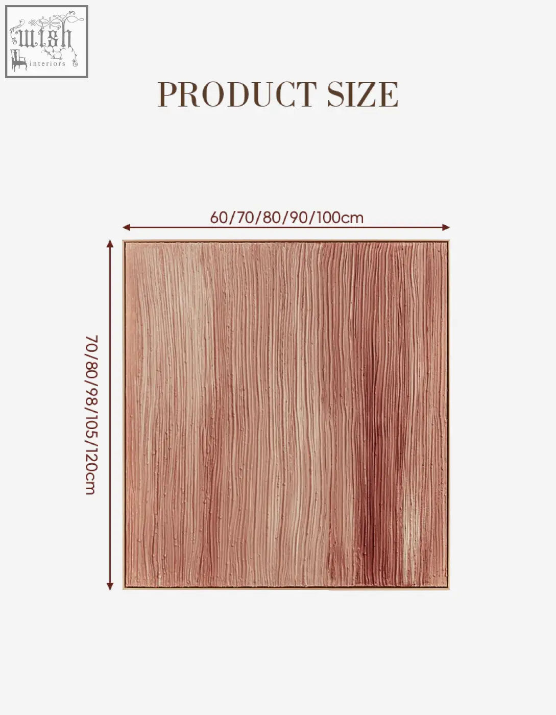 A rectangular wooden panel with warm natural grain finish available in multiple sizes for walburga wall art background shipping cost varies