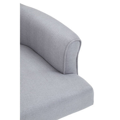 Walford grey home office chair with soft textured gray upholstered fabric perfect for a home office setup