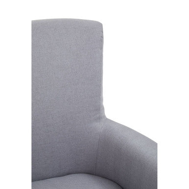 Gray upholstered walford grey home office chair with soft textured fabric perfect for a stylish home office setup