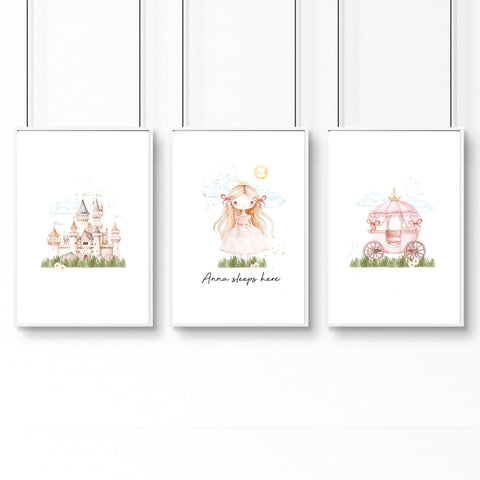 Wall Art Childrens Room | Set of 3 wall art prints