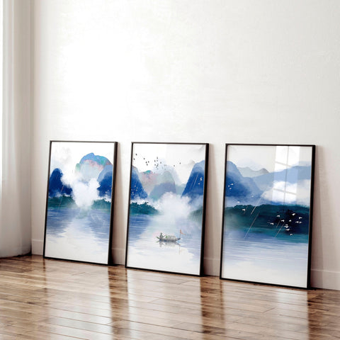 Wall decorations office | set of 3 wall art prints