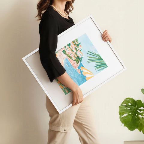 Wall Art Large Framed | Set of 3 Beach Decor Wall art Prints