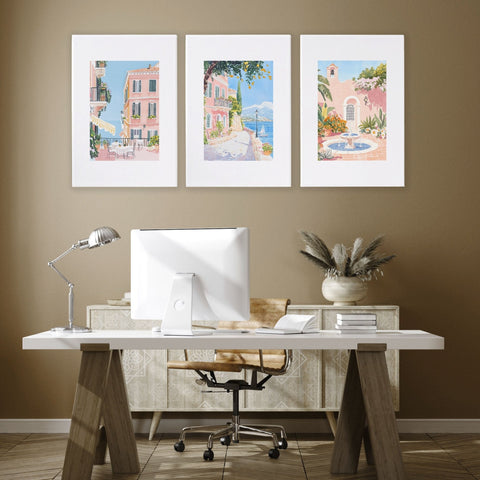 Wall Art Large | Set of 3 Beach Decor Wall art Prints