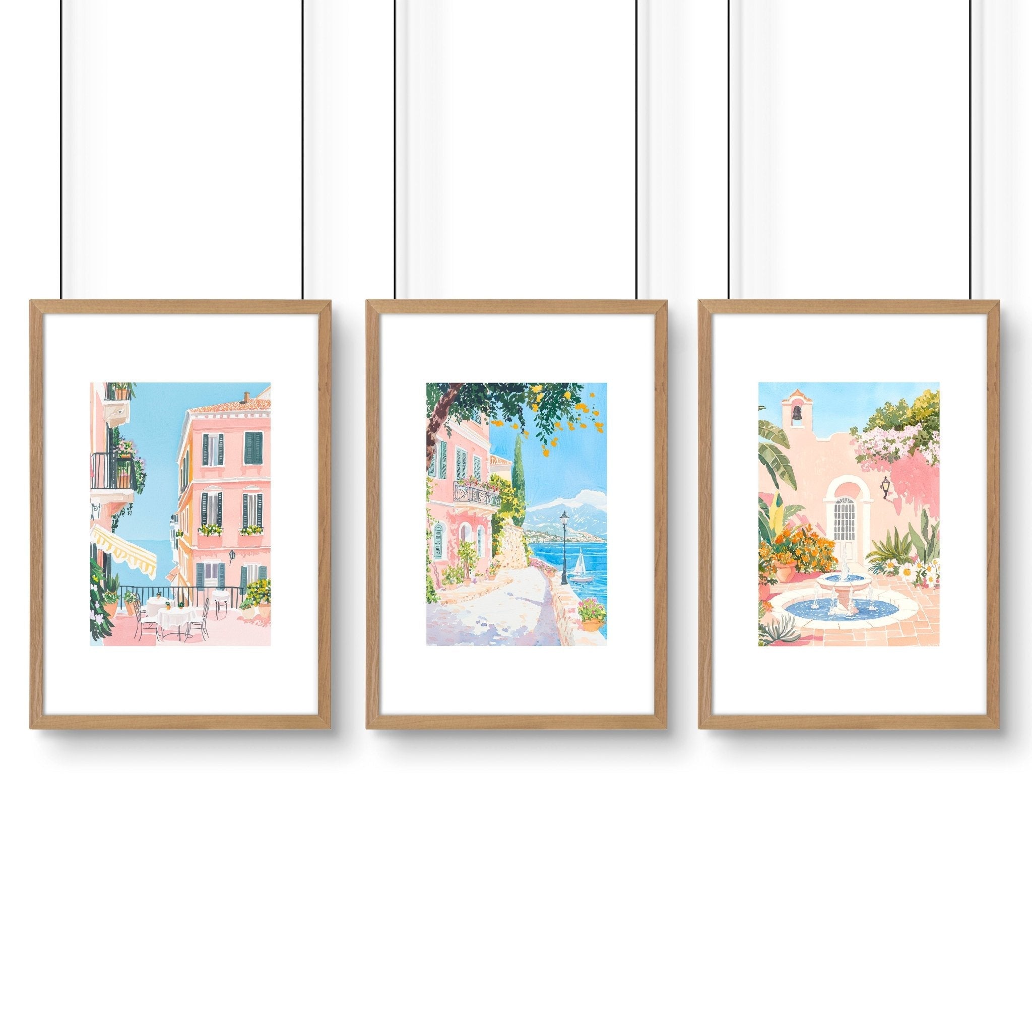 Wall Art Large | Set of 3 Beach Decor Wall art Prints