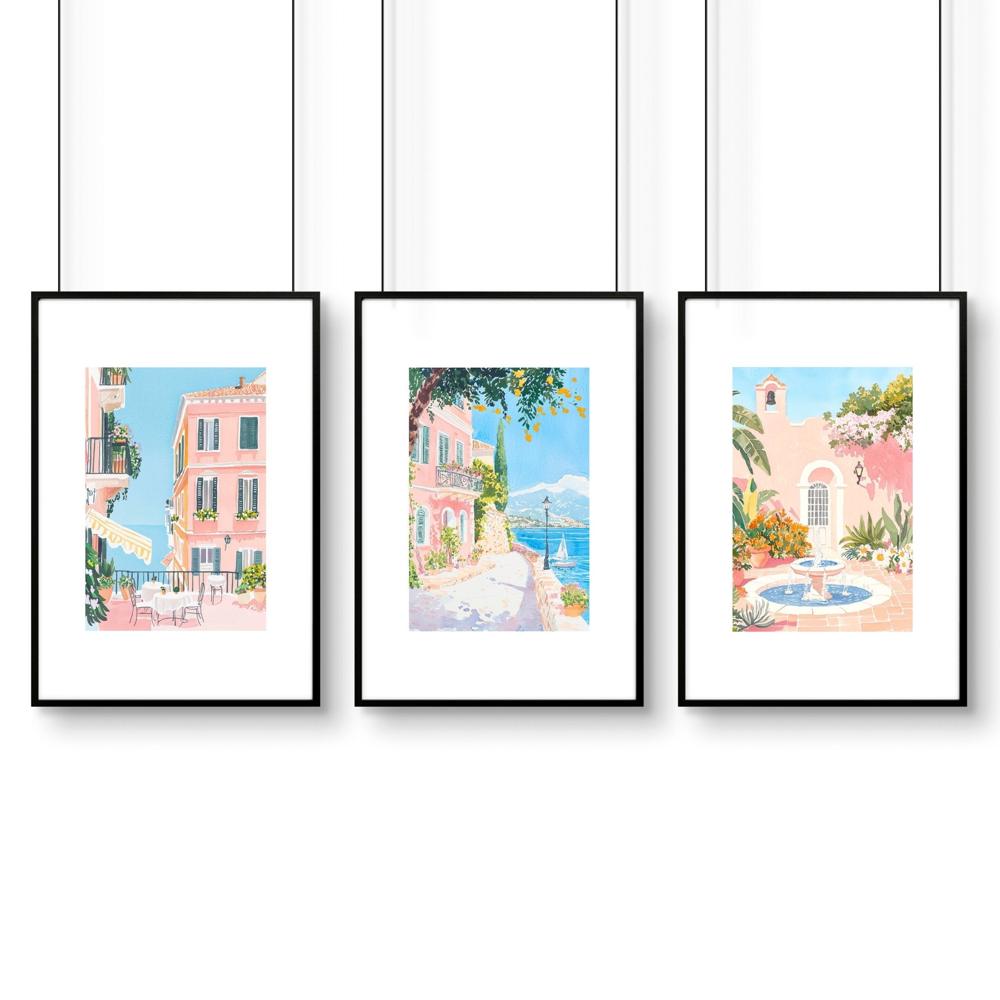 Wall Art Large | Set of 3 Beach Decor Wall art Prints