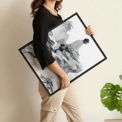 Wall Art Paint | Set of 2 Asian Inspired Wall art Prints