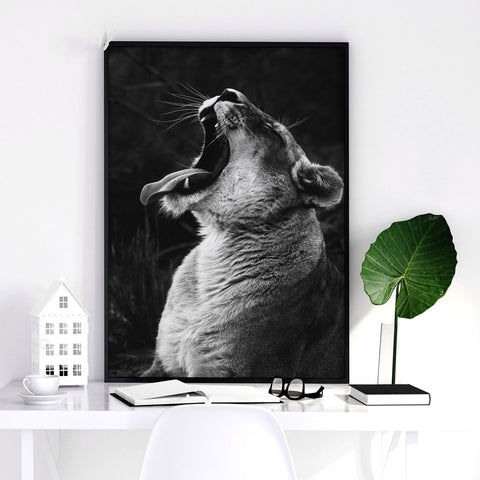 Wall Art Pictures Framed | Set of 3 African Wildlife Wall art Prints