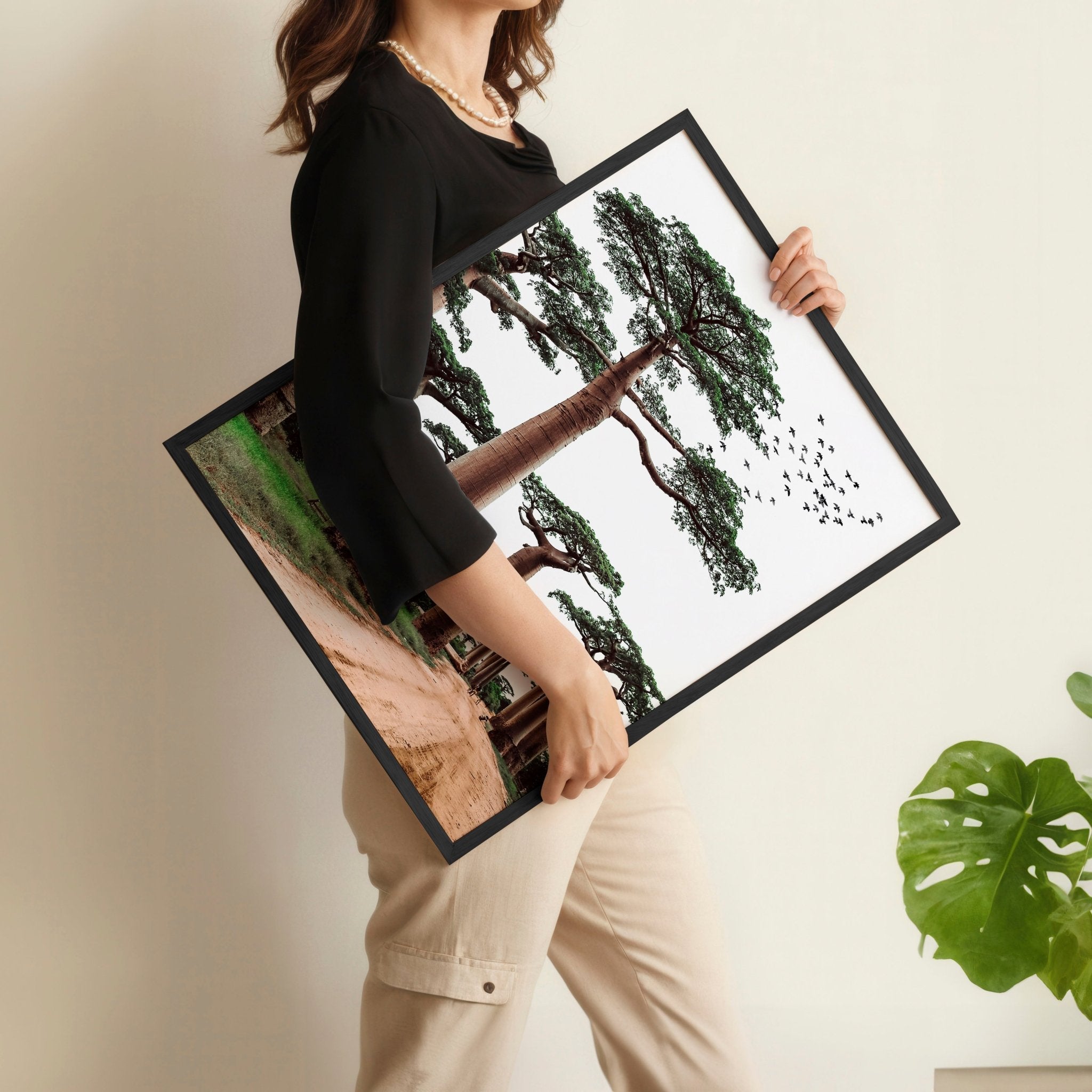 Wall Art Pictures Framed | Set of 3 African Wildlife Wall art Prints