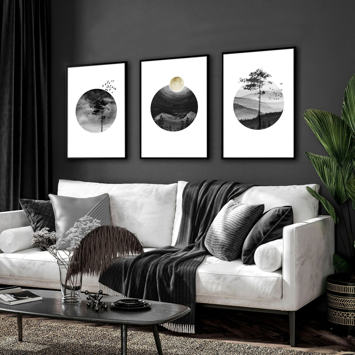 Scandi wall art | set of 3 framed wall art