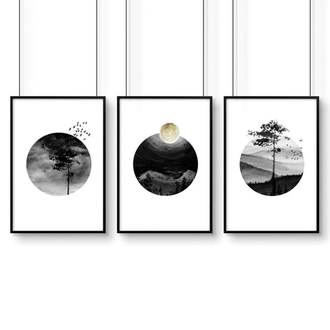 Scandi wall art | set of 3 framed wall art