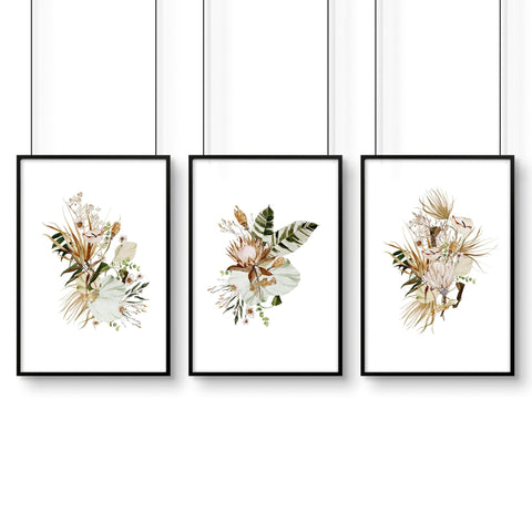 3 pictures above bed | set of 3 framed wall art