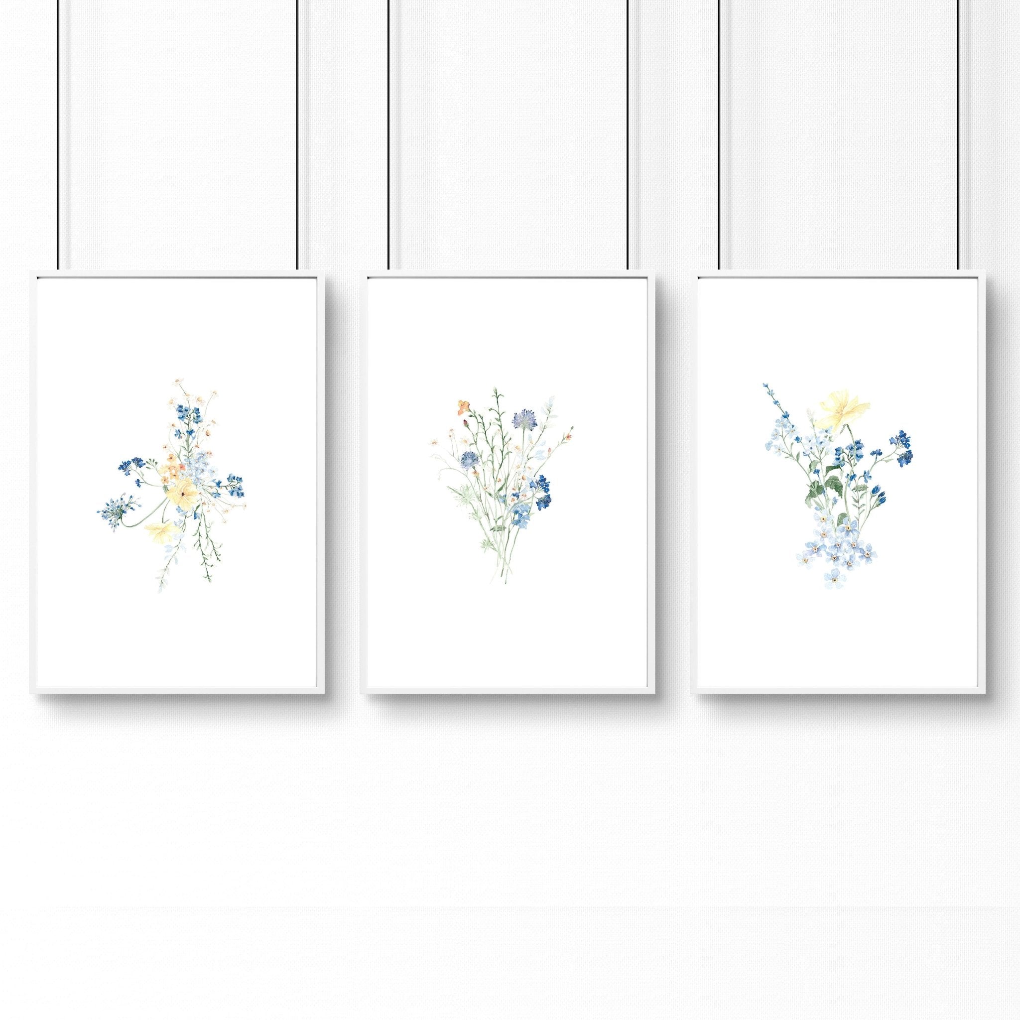 Wall Decorating Ideas For Office | Set of 3 wall art prints