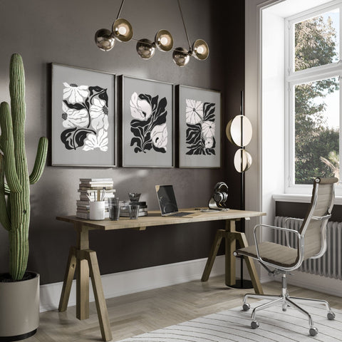 Wall Decoration Large | Set of 3 Botanical Wall art Prints