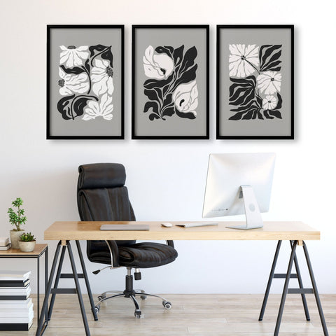 Wall Decoration Large | Set of 3 Botanical Wall art Prints