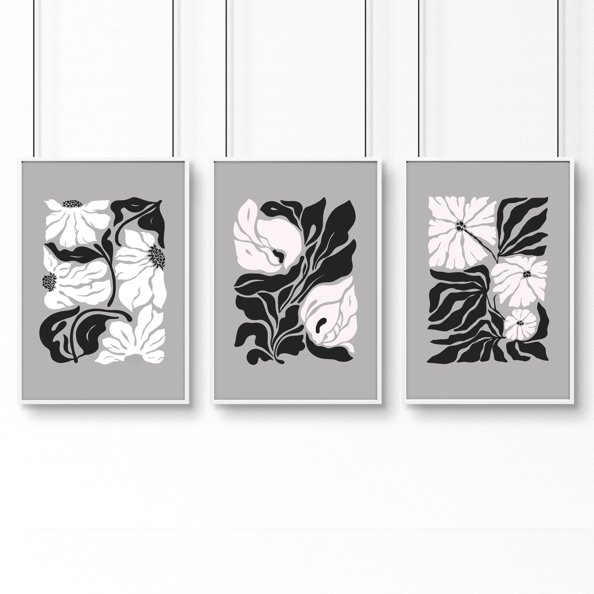 Wall Decoration Large | Set of 3 Botanical Wall art Prints