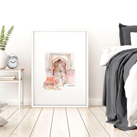 Wall Pictures In Frames | Set of 3 Moroccan Inspired Wall art Prints