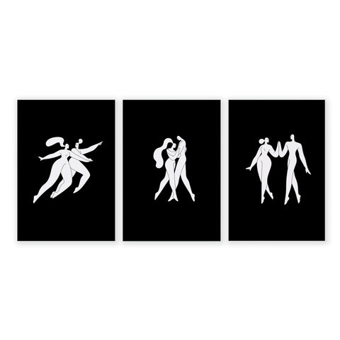 Wall Prints And Posters | Set of 3 Boho Women Wall art Prints