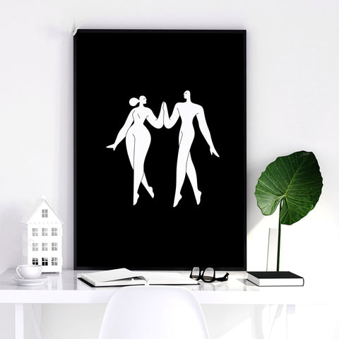 Wall Prints And Posters | Set of 3 Boho Women Wall art Prints