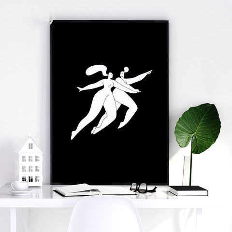 Wall Prints And Posters | Set of 3 Boho Women Wall art Prints