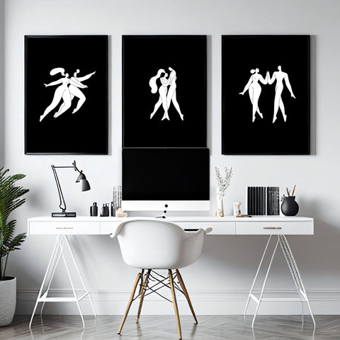 Wall Prints And Posters | Set of 3 Boho Women Wall art Prints