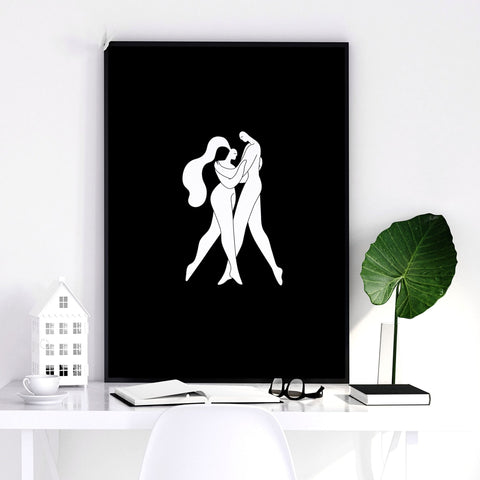 Wall Prints And Posters | Set of 3 Boho Women Wall art Prints