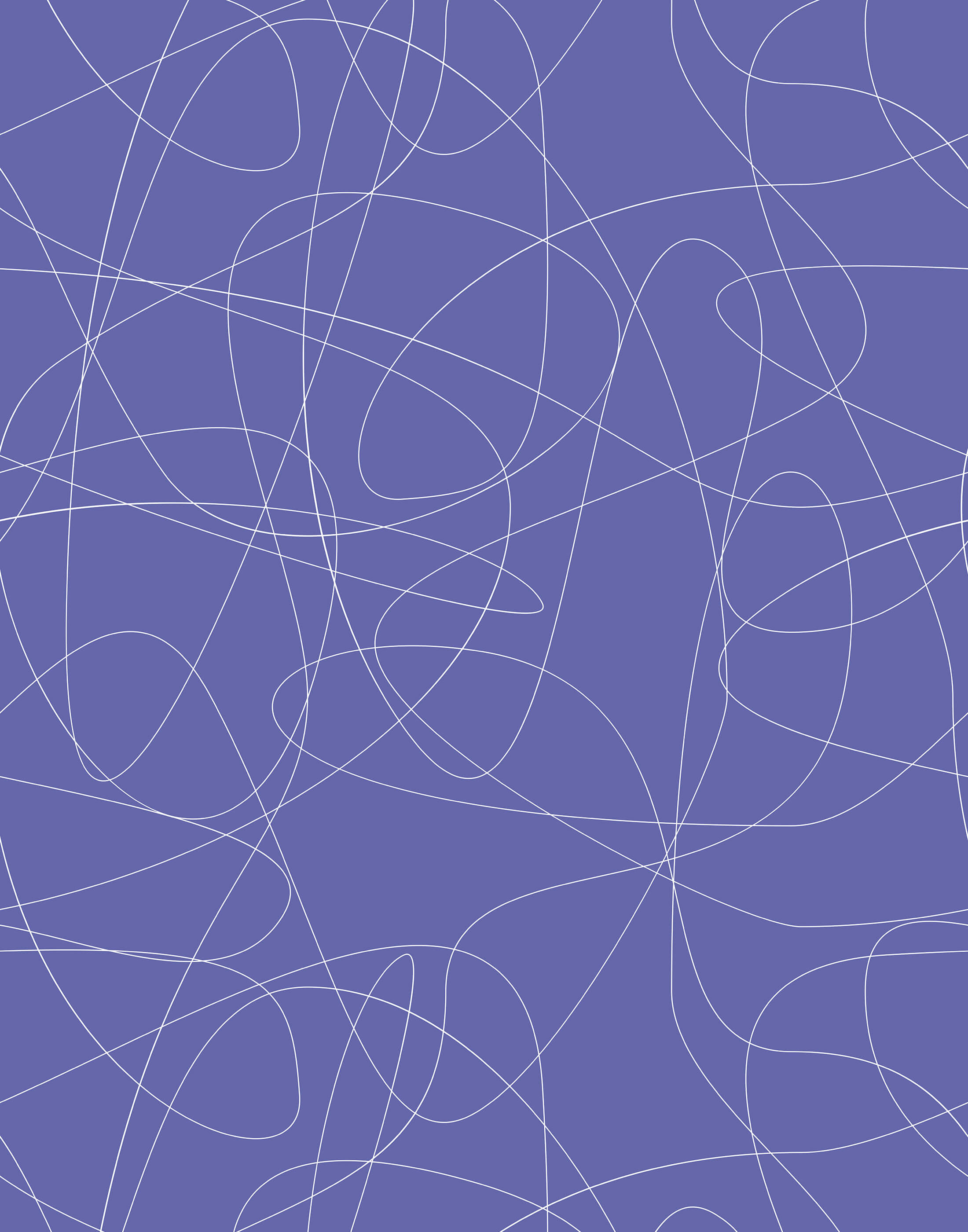 Purple wander product featuring white abstract line art on a vibrant purple background for a bold look