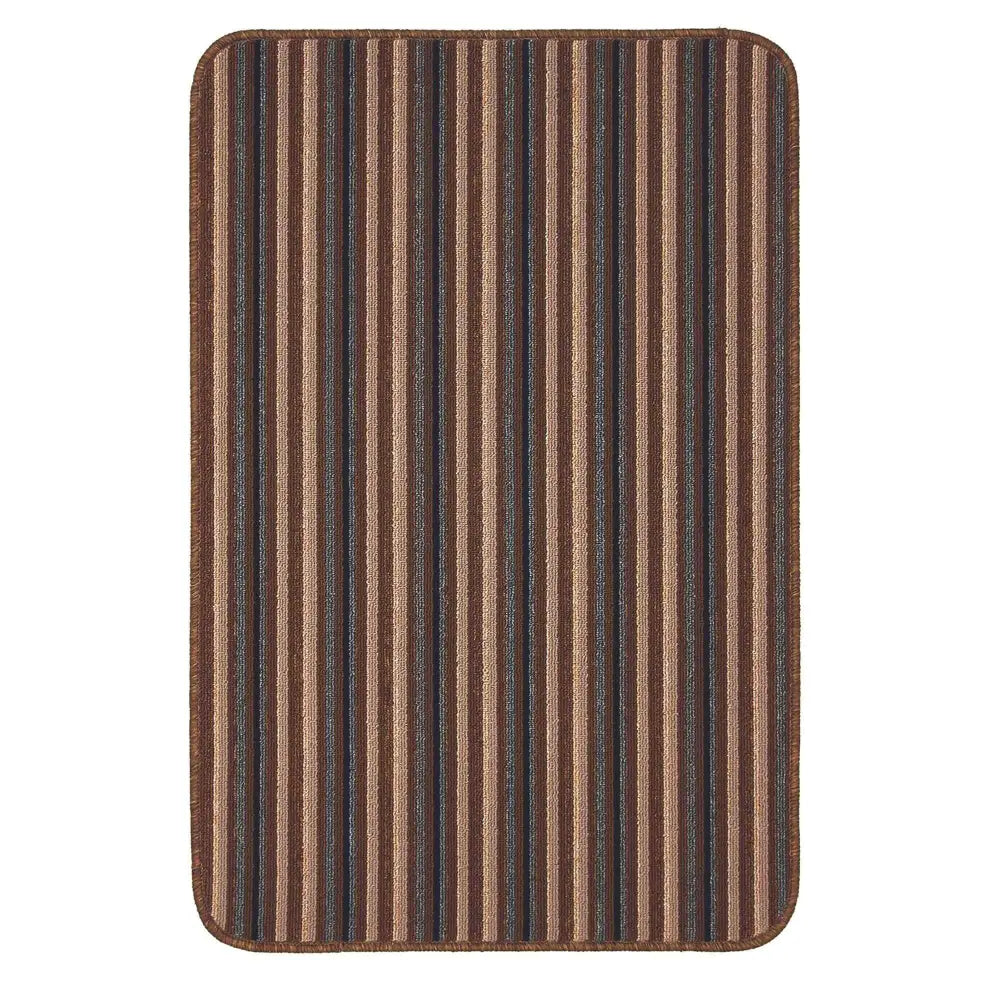 Washable All-Purpose Stripe Mats | 112 - Chocolate / 50X80 cm - Doormat