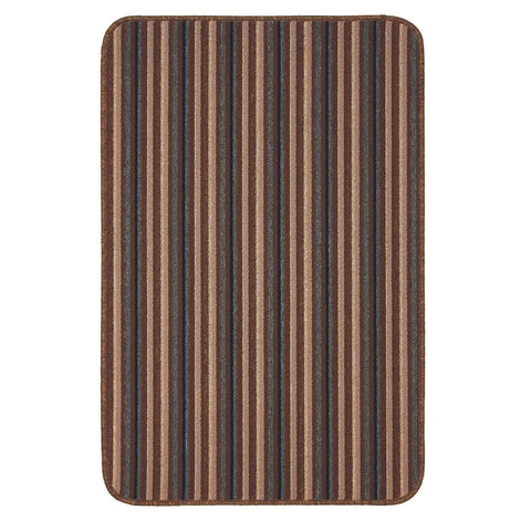 Washable All-Purpose Stripe Mats | 112 - Chocolate / 50X80 cm - Doormat