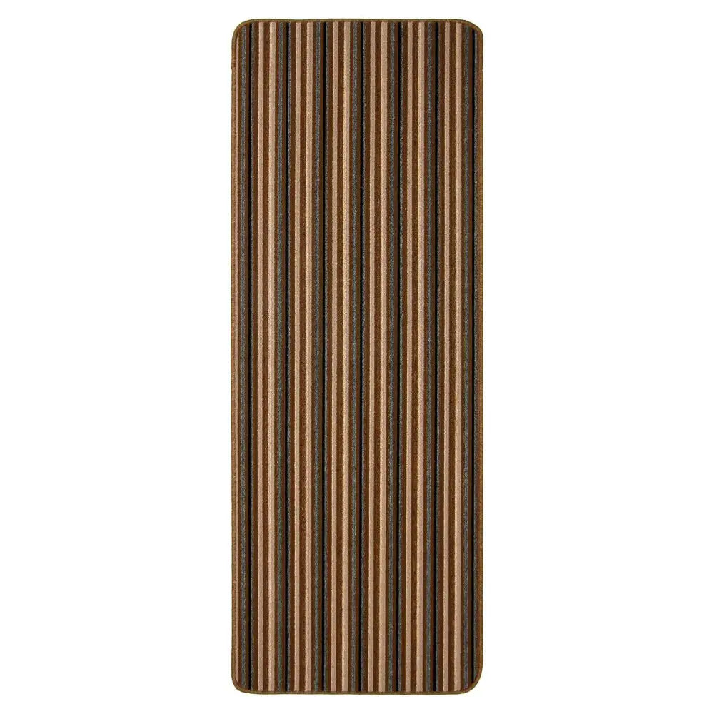 Washable All-Purpose Stripe Mats | 112 - Chocolate / 67X180 cm - Doormat