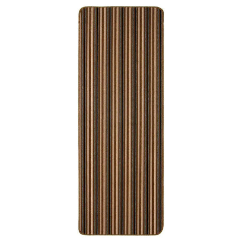 Washable All-Purpose Stripe Mats | 112 - Chocolate / 67X180 cm - Doormat