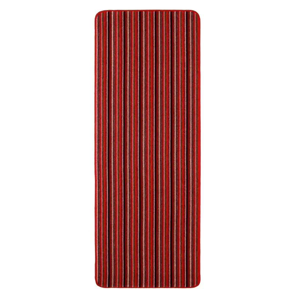 Washable All-Purpose Stripe Mats | 112 - Red / 67X180 cm - Doormat