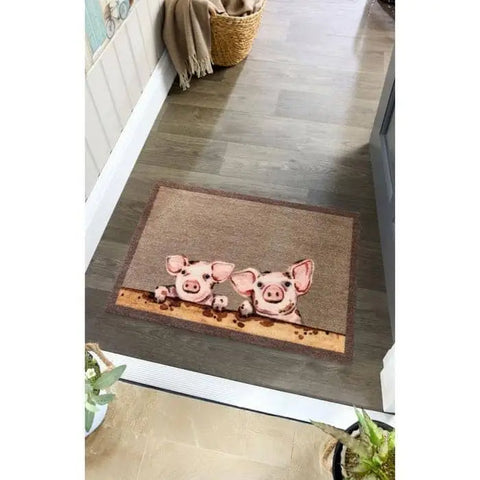 Washable Animal and Flower Themed Mats - Doormat