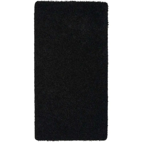 Washable Black Shaggy Rug - 67X150 cm - Rugs