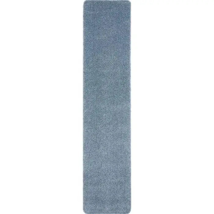 Washable Blue Shaggy Rug - 67X200 cm - Rugs