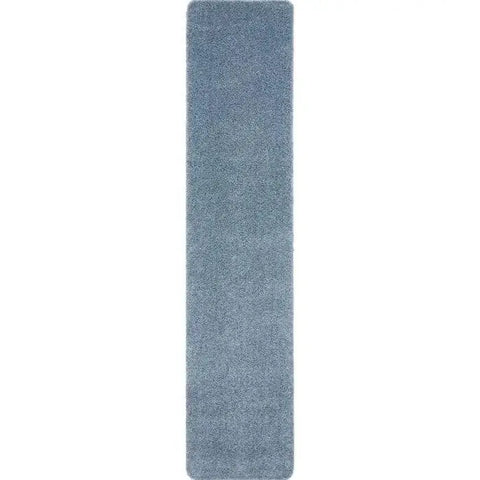Washable Blue Shaggy Rug - 67X200 cm - Rugs