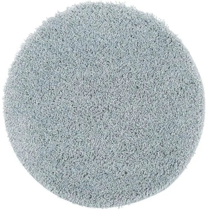 Washable Blue Shaggy Rug - Ø 100 cm - Rugs