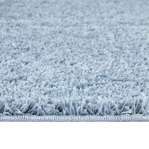 Washable Blue Shaggy Rug - Rugs