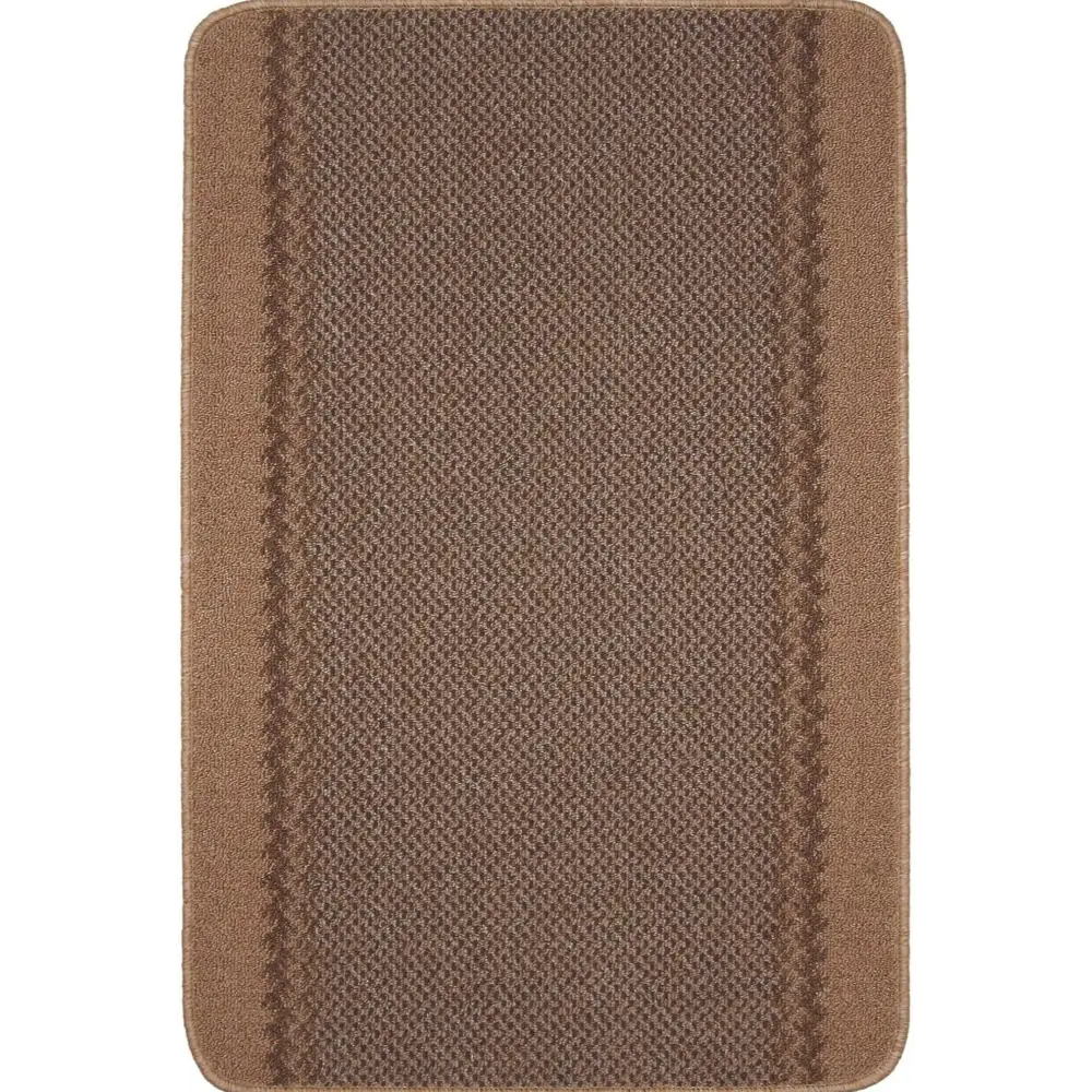 Washable Bordered Beige Rug | 116B - 50X80 cm - Rugs