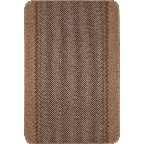Washable Bordered Beige Rug | 116B - 50X80 cm - Rugs