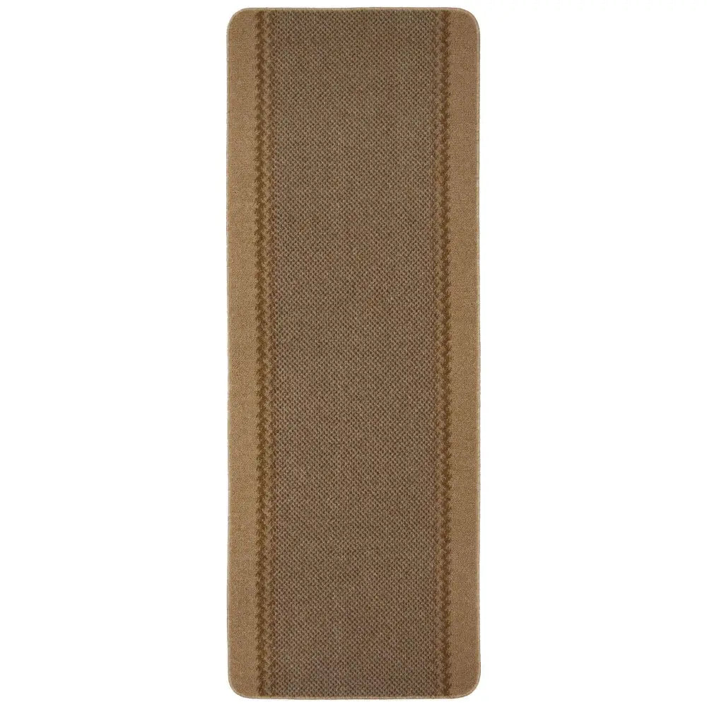 Washable Bordered Beige Rug | 116B - 67X180 cm - Rugs