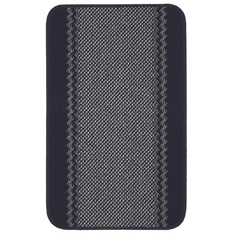 Washable Bordered Black Rug | 116Bl - 50X80 cm - Rugs