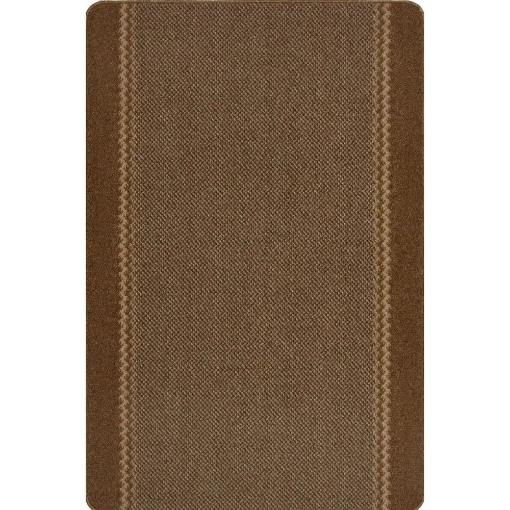 Washable Bordered Brown Rug | 116Br - 100X150 cm - Rugs