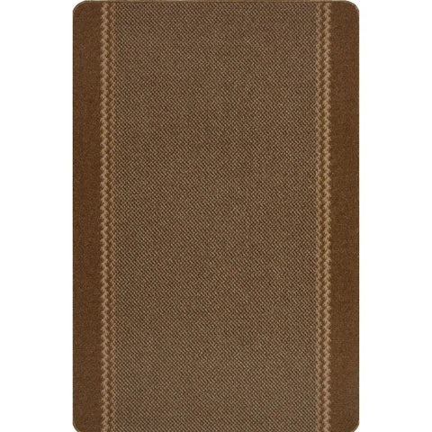 Washable Bordered Brown Rug | 116Br - 100X150 cm - Rugs