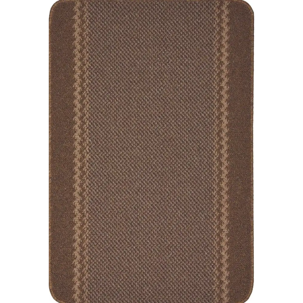 Washable Bordered Brown Rug | 116Br - 50X80 cm - Rugs