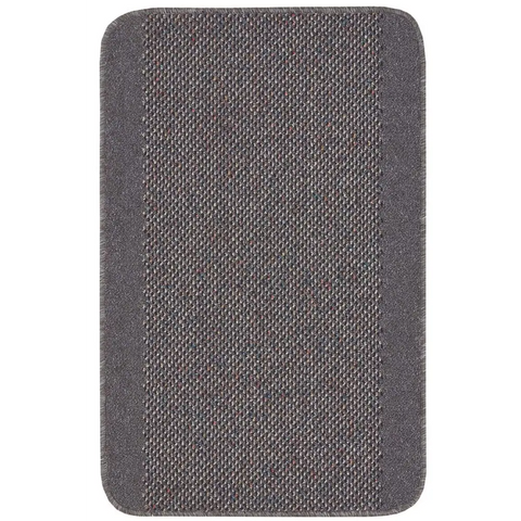 Washable Bordered Dark Grey Rug | 110D - 57X90 cm - Rugs